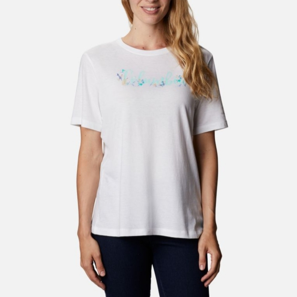 Columbia Womens Activewear Plus Size Graphic-Print T-Shirt Size 3X